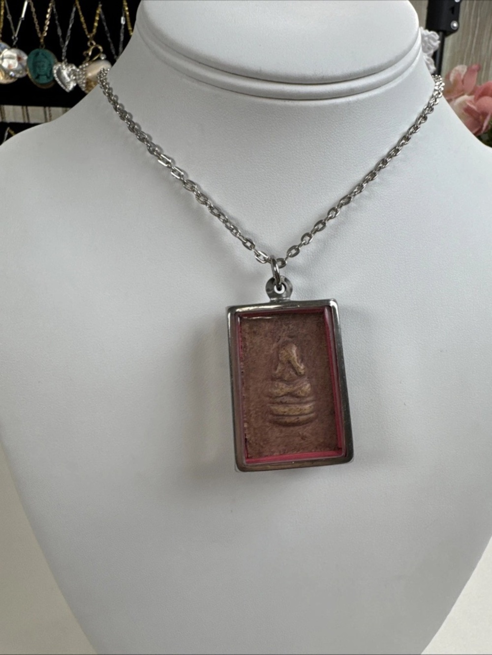PHRA SOMDEJ BACK PIDTA LP PHU THAI RARE AMULET MIRACLE RICH WIN